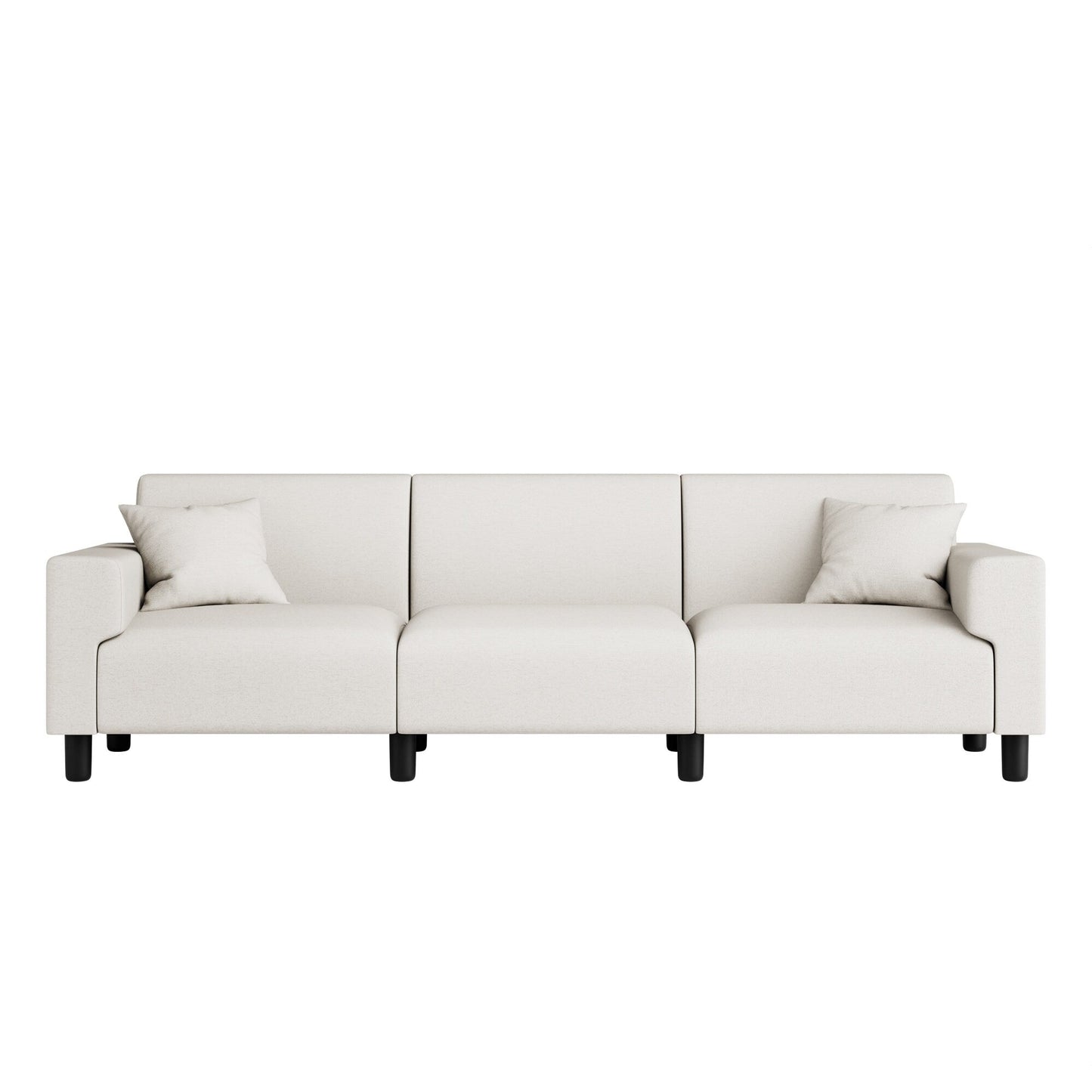 Canapé-lit Futzca 94'', canapé 3 places moderne avec deux oreillers