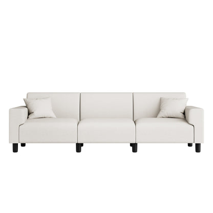 Canapé-lit Futzca 94'', canapé 3 places moderne avec deux oreillers