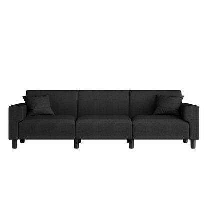 Canapé-lit Futzca 94'', canapé 3 places moderne avec deux oreillers