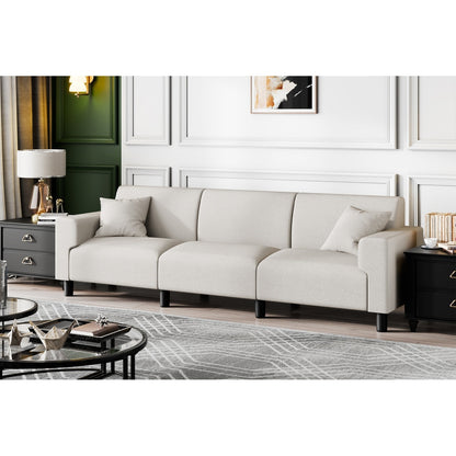 Canapé-lit Futzca 94'', canapé 3 places moderne avec deux oreillers