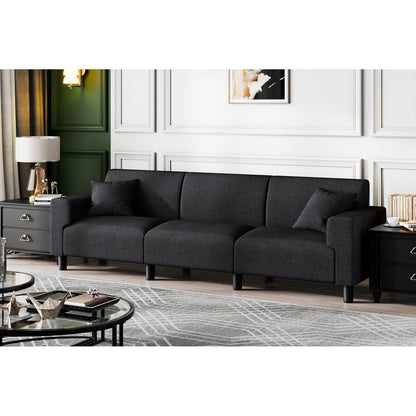 Canapé-lit Futzca 94'', canapé 3 places moderne avec deux oreillers