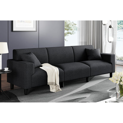 Canapé-lit Futzca 94'', canapé 3 places moderne avec deux oreillers