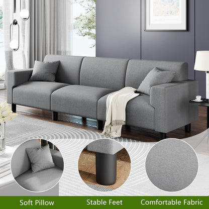 Canapé-lit Futzca 94'', canapé 3 places moderne avec deux oreillers