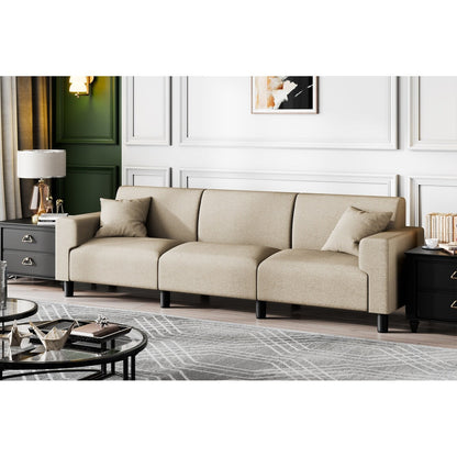 Canapé-lit Futzca 94'', canapé 3 places moderne avec deux oreillers