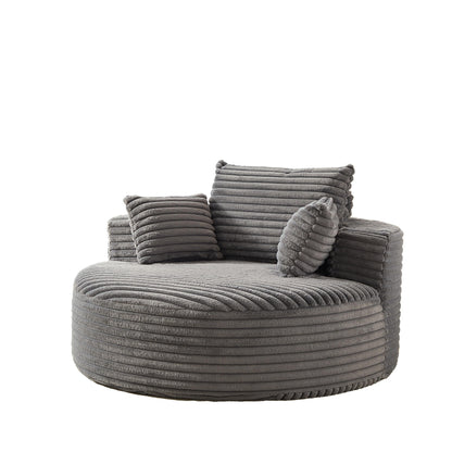 GDFStudio - Canapé simple inclinable en velours côtelé Emberwood