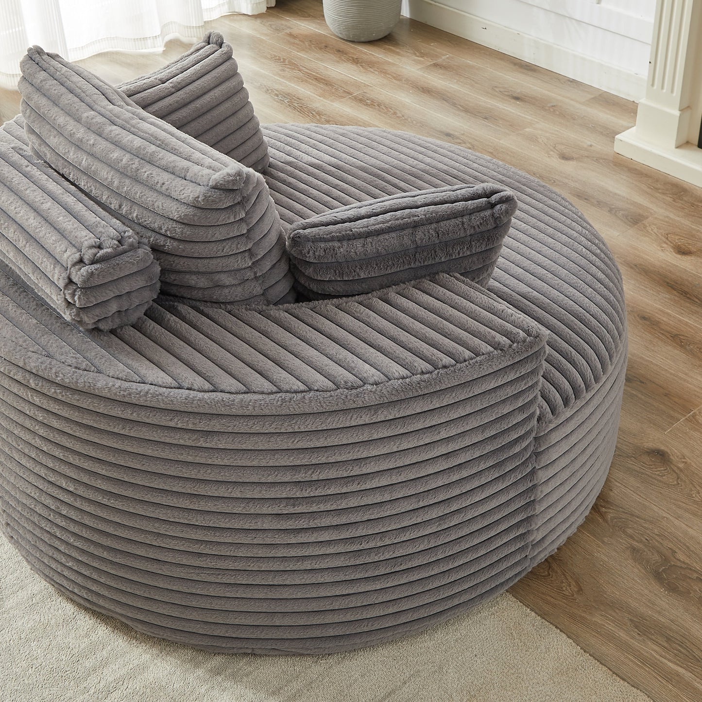 GDFStudio - Canapé simple inclinable en velours côtelé Emberwood