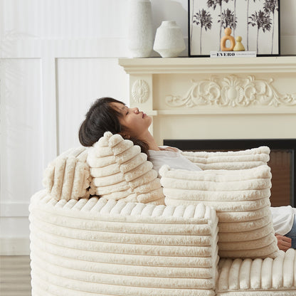 GDFStudio - Canapé simple inclinable en velours côtelé Emberwood