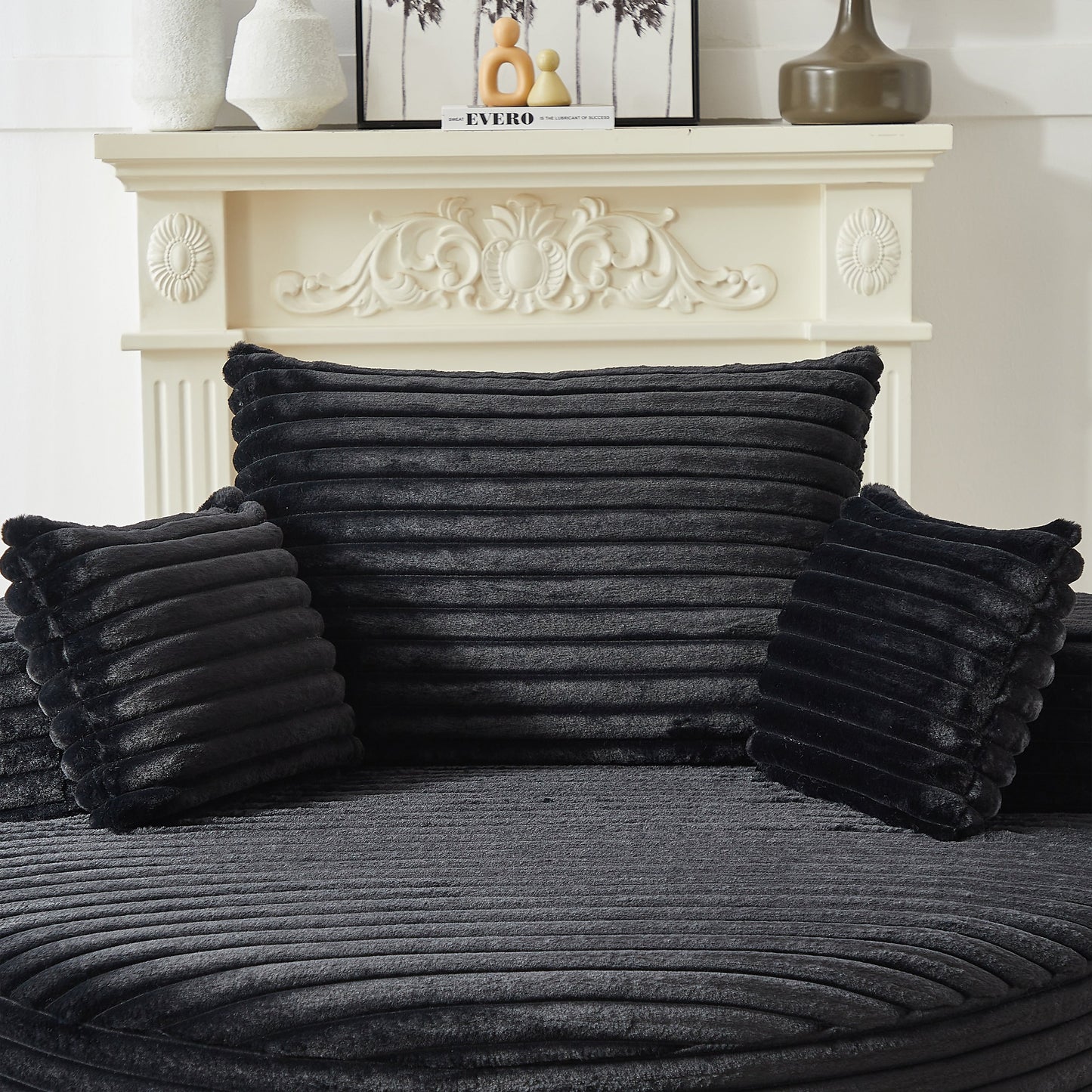 GDFStudio - Canapé simple inclinable en velours côtelé Emberwood