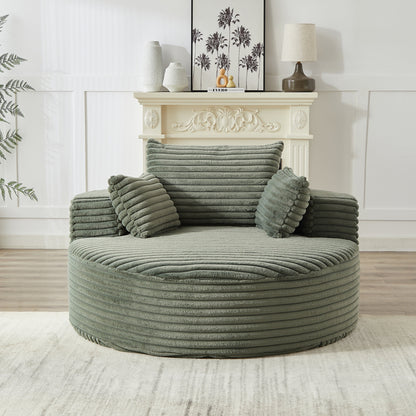 GDFStudio - Canapé simple inclinable en velours côtelé Emberwood