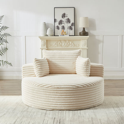 GDFStudio - Canapé simple inclinable en velours côtelé Emberwood