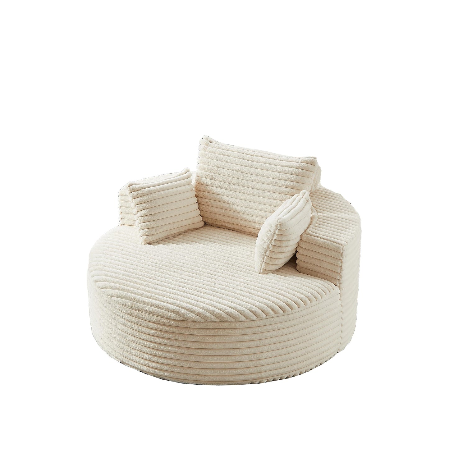 GDFStudio - Canapé simple inclinable en velours côtelé Emberwood