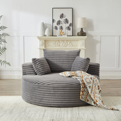 GDFStudio - Canapé simple inclinable en velours côtelé Emberwood