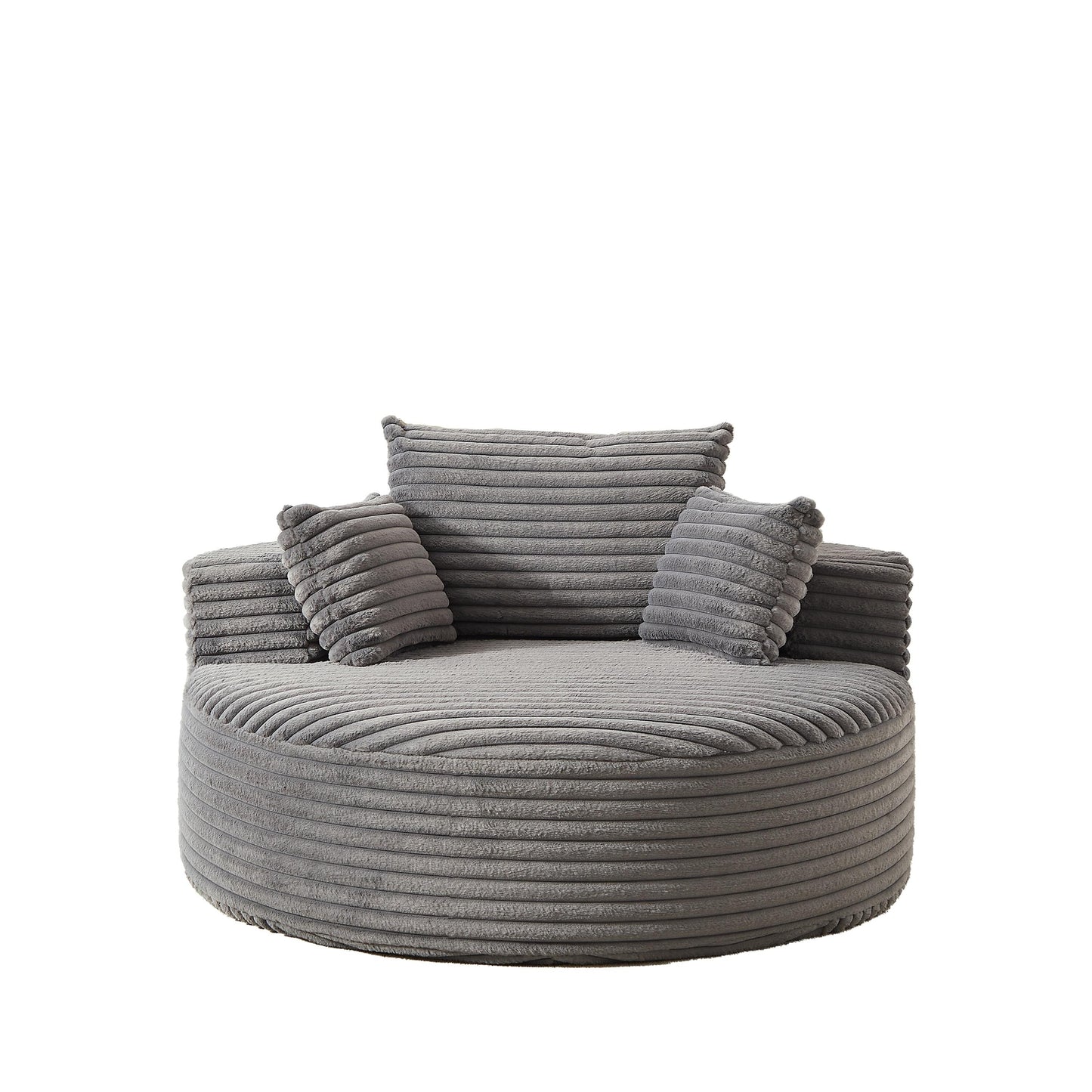 GDFStudio - Canapé simple inclinable en velours côtelé Emberwood