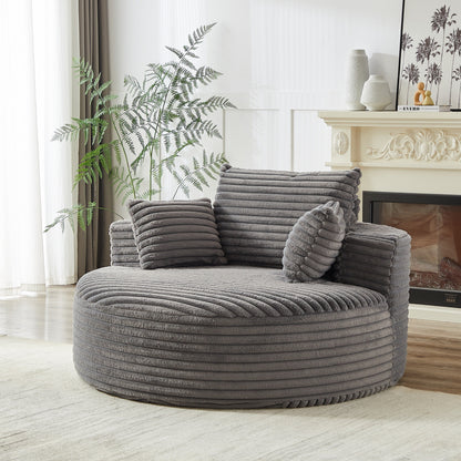 GDFStudio - Canapé simple inclinable en velours côtelé Emberwood