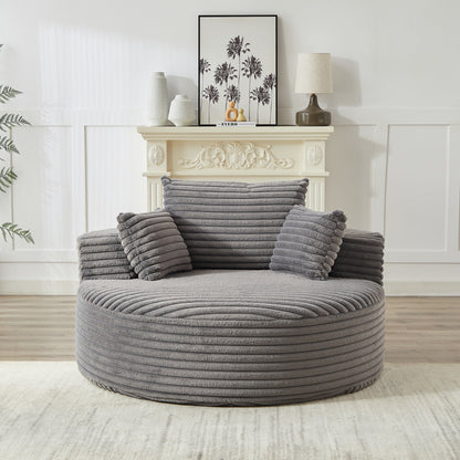 GDFStudio - Canapé simple inclinable en velours côtelé Emberwood