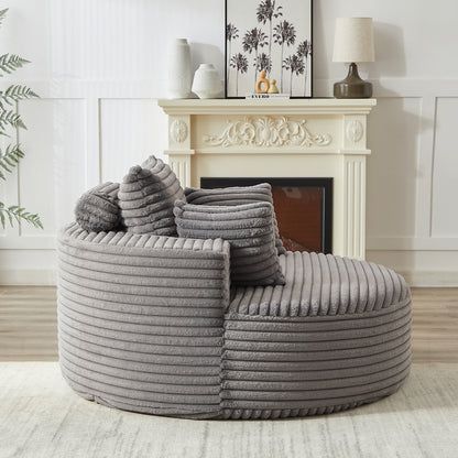 GDFStudio - Canapé simple inclinable en velours côtelé Emberwood