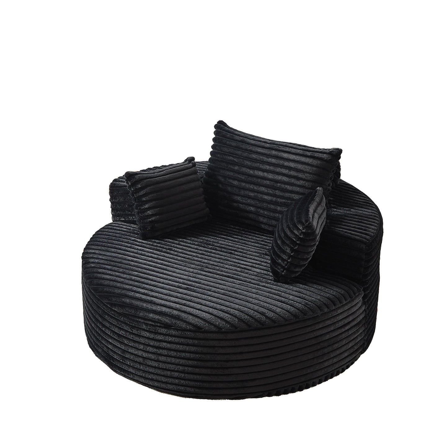 GDFStudio - Canapé simple inclinable en velours côtelé Emberwood