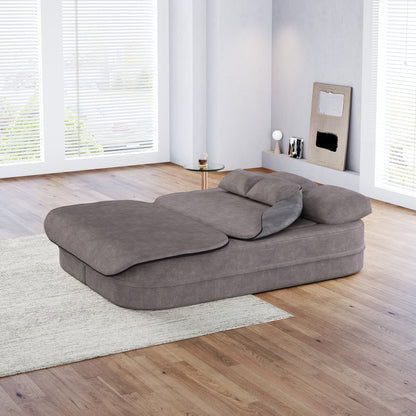 GDFStudio - Canapé-lit pliable Willoughby en chenille avec couverture multifonctionnelle