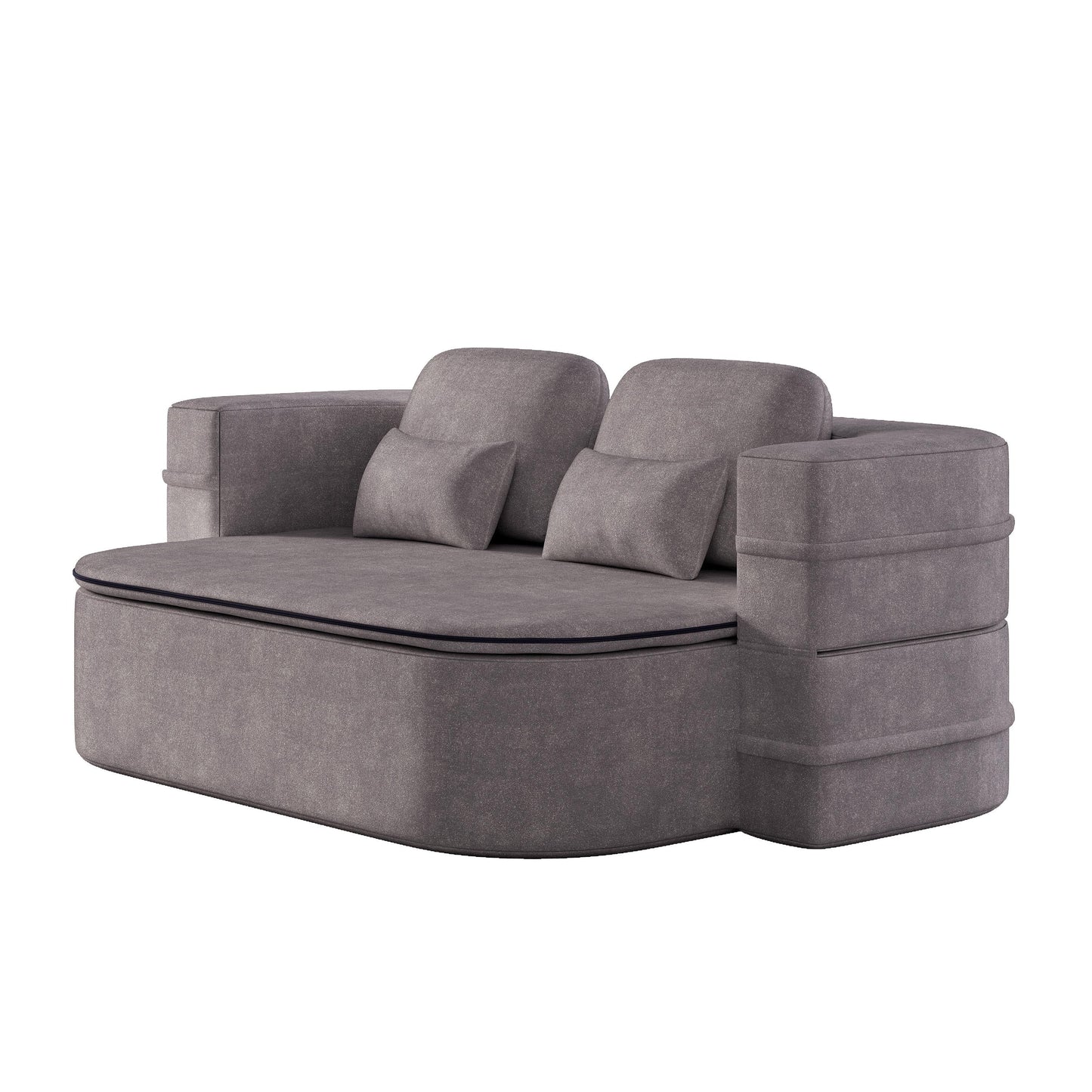 GDFStudio - Canapé-lit pliable Willoughby en chenille avec couverture multifonctionnelle