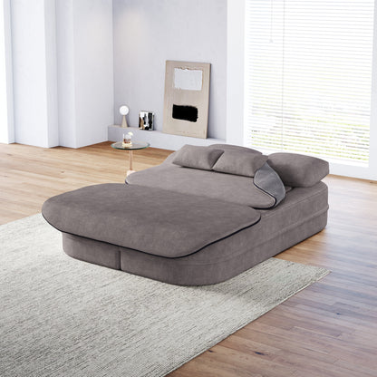 GDFStudio - Canapé-lit pliable Willoughby en chenille avec couverture multifonctionnelle