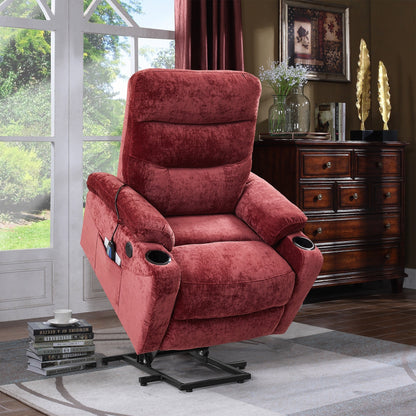 Fauteuil inclinable électrique avec releveur et massage Christopher Knight Home