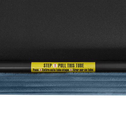 Canapé-lit convertible multifonctionnel en velours côtelé Emily de GDFStudio pour petits espaces