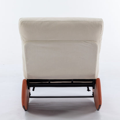 Fauteuil inclinable à bascule moderne GDFStudio avec repose-pieds