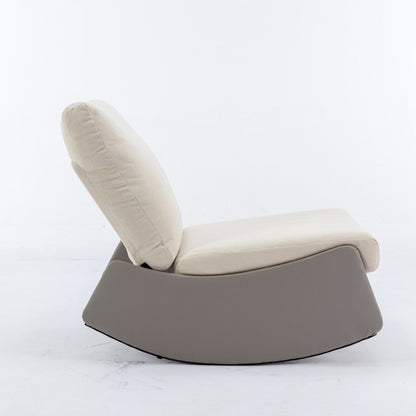 Fauteuil inclinable à bascule moderne GDFStudio avec repose-pieds