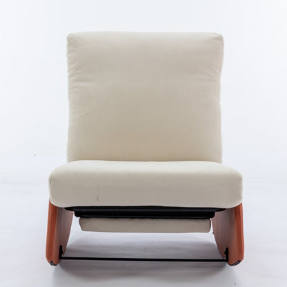 Fauteuil inclinable à bascule moderne GDFStudio avec repose-pieds