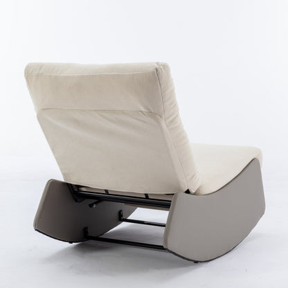 Fauteuil inclinable à bascule moderne GDFStudio avec repose-pieds