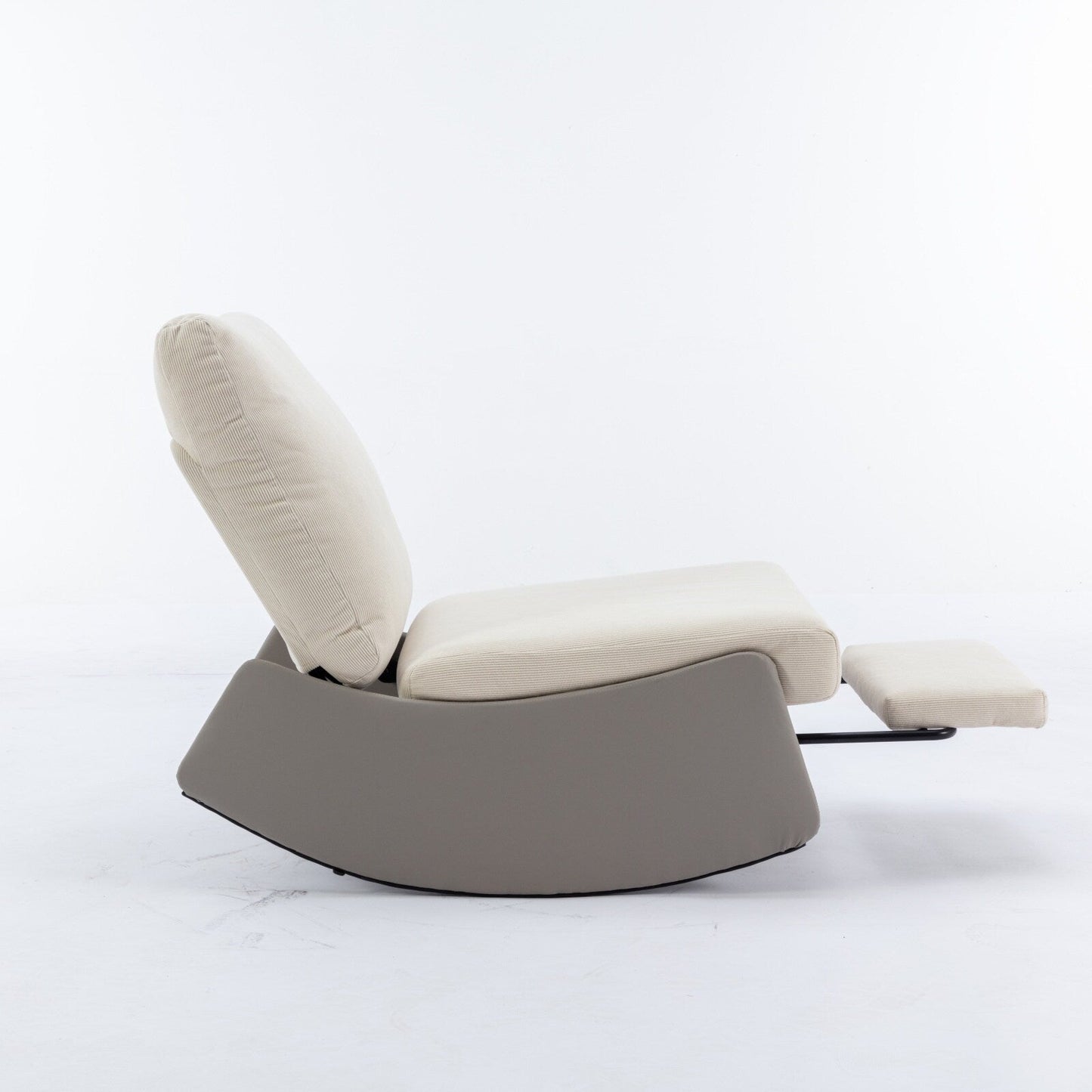 Fauteuil inclinable à bascule moderne GDFStudio avec repose-pieds