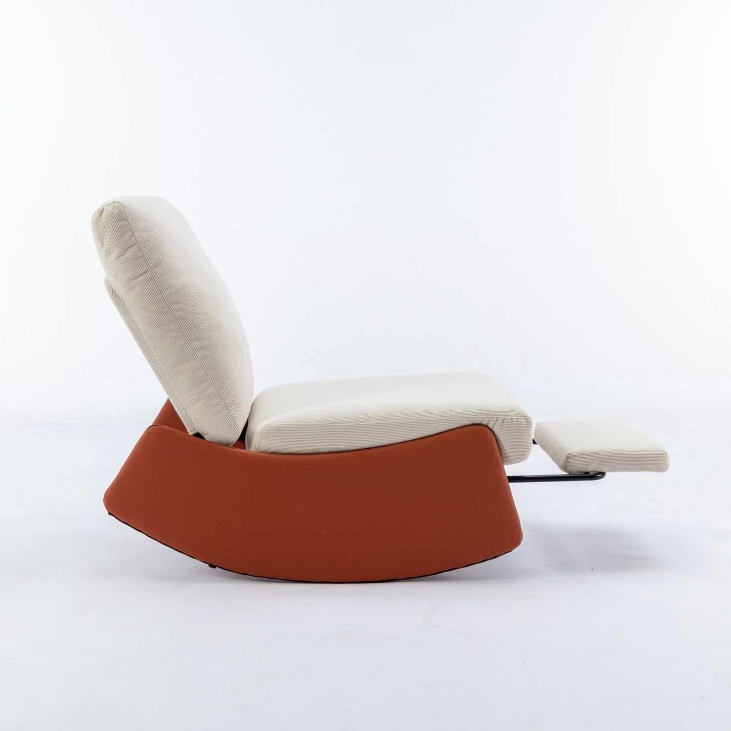 Fauteuil inclinable à bascule moderne GDFStudio avec repose-pieds