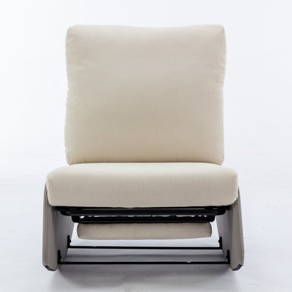 Fauteuil inclinable à bascule moderne GDFStudio avec repose-pieds