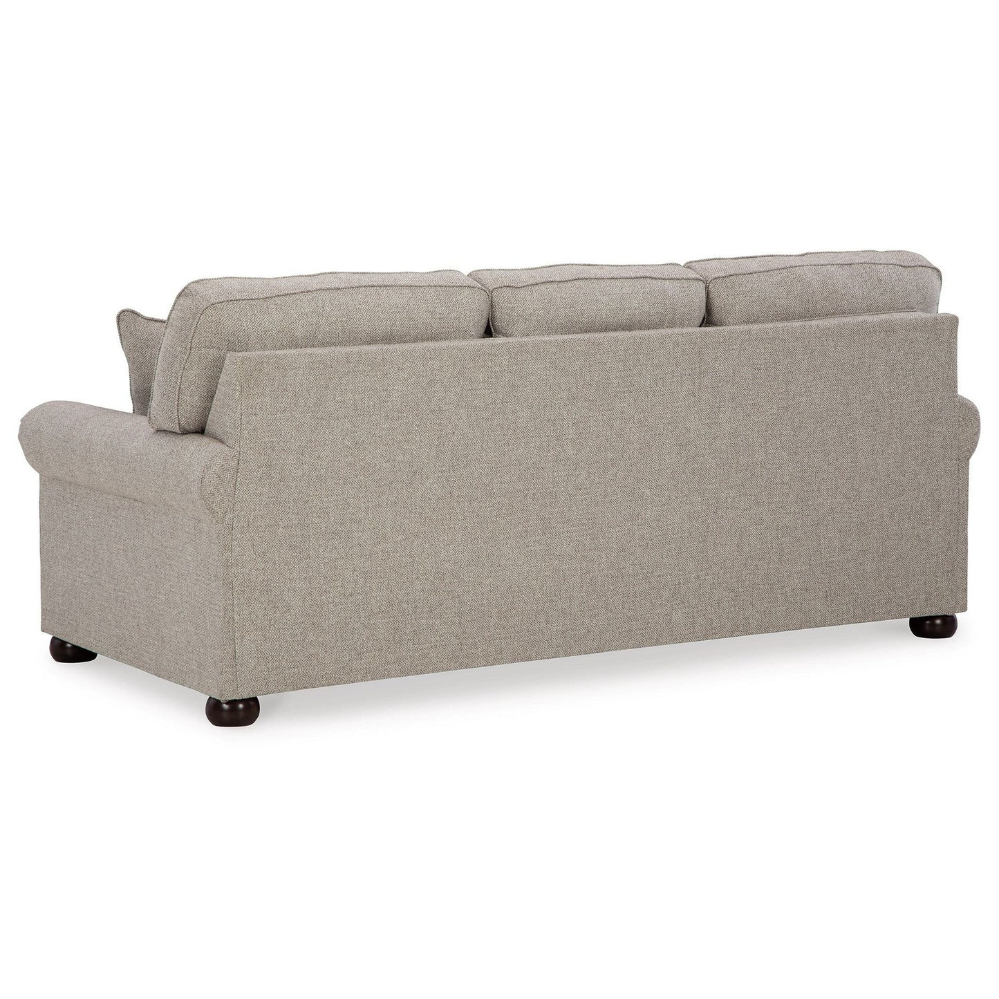 Canapé-lit Gael, lit queen size, polyester gris beige, mousse à mémoire de forme