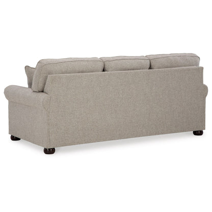 Canapé-lit Gael, lit queen size, polyester gris beige, mousse à mémoire de forme