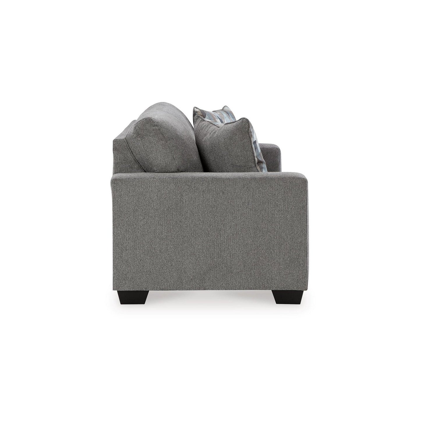 Canapé-lit Gavin, lit queen size, revêtement gris graphite, 85 pouces