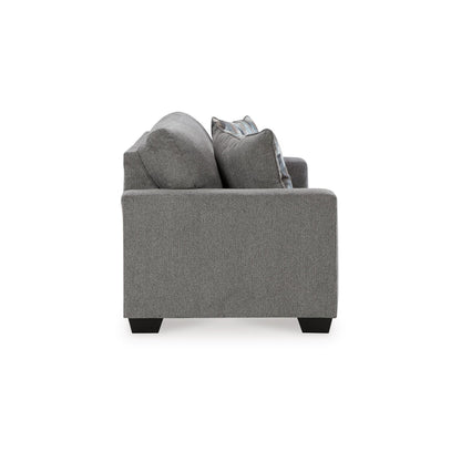 Canapé-lit Gavin, lit queen size, revêtement gris graphite, 85 pouces