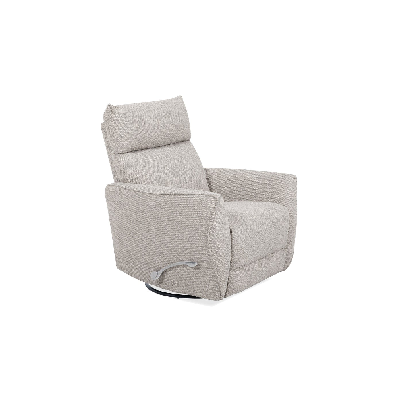 Fauteuil inclinable pivotant rembourré Gellar, bouleau