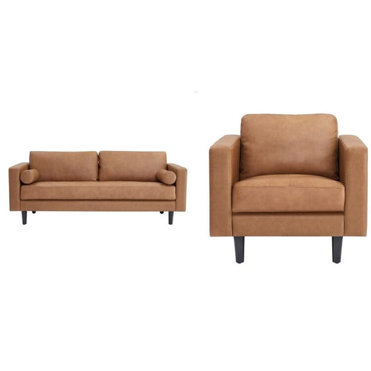 Canapé en cuir véritable du milieu du siècle pour salon, canapé de luxe, meubles pour maison, bureau, chambre à coucher