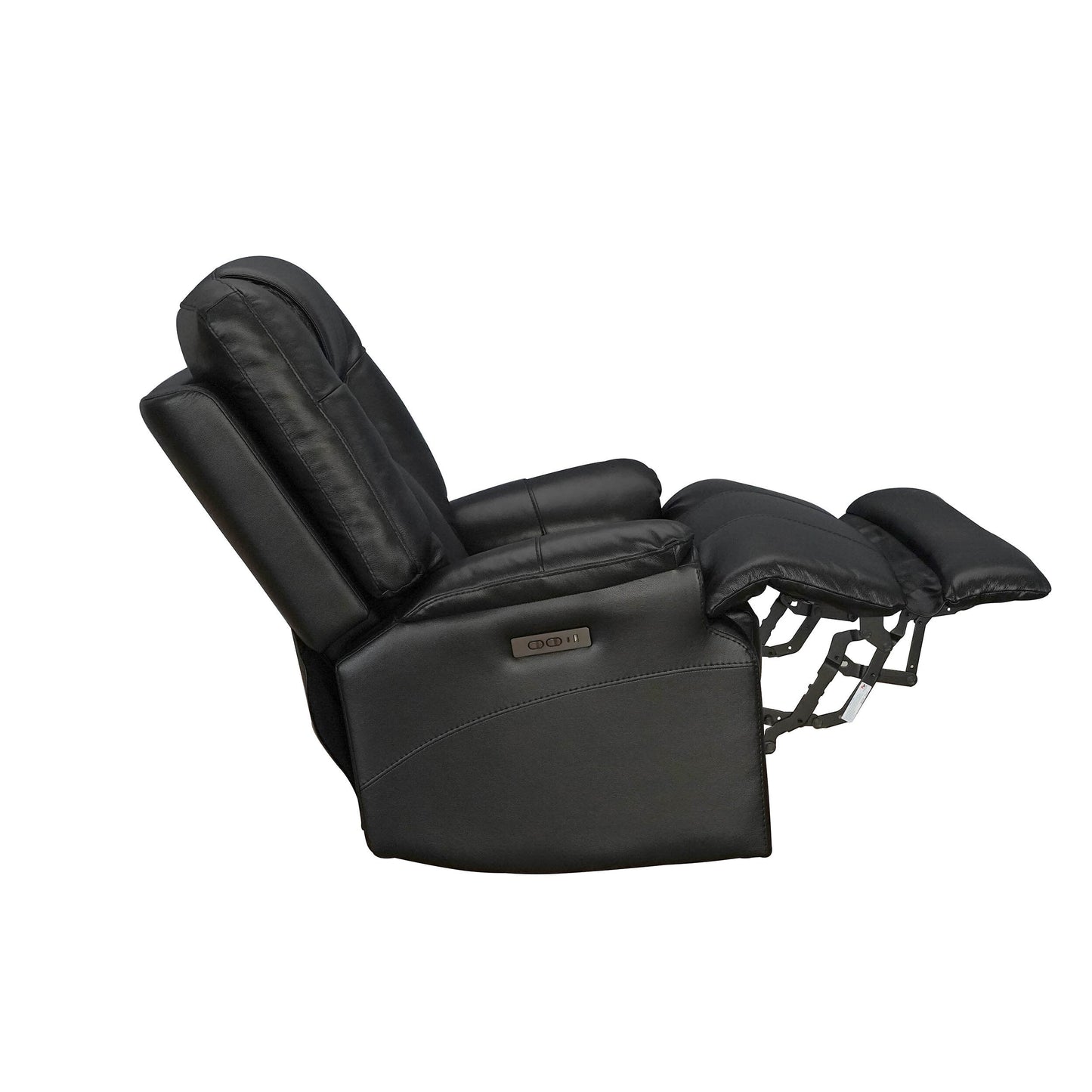 Véritable fauteuil inclinable électrique à inclinaison zéro gravité avec appui-tête réglable et repose-pieds extensible en cuir de qualité supérieure