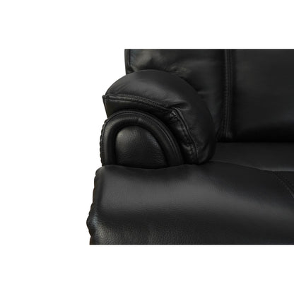 Véritable fauteuil inclinable électrique à inclinaison zéro gravité avec appui-tête réglable et repose-pieds extensible en cuir de qualité supérieure
