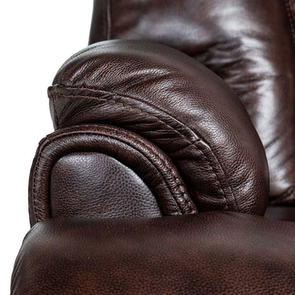 Véritable fauteuil inclinable électrique à inclinaison zéro gravité avec appui-tête réglable et repose-pieds extensible en cuir de qualité supérieure