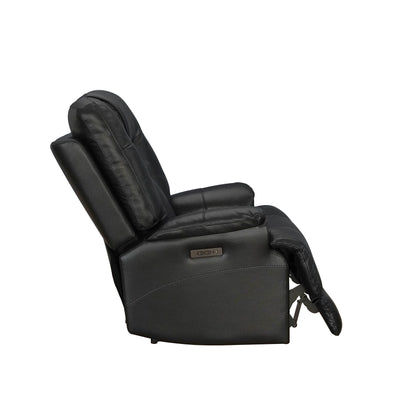 Véritable fauteuil inclinable électrique à inclinaison zéro gravité avec appui-tête réglable et repose-pieds extensible en cuir de qualité supérieure