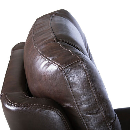 Véritable fauteuil inclinable électrique à inclinaison zéro gravité avec appui-tête réglable et repose-pieds extensible en cuir de qualité supérieure