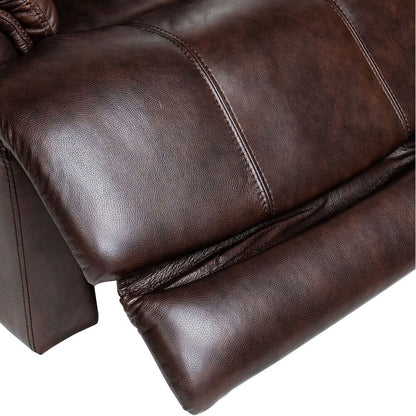 Véritable fauteuil inclinable électrique à inclinaison zéro gravité avec appui-tête réglable et repose-pieds extensible en cuir de qualité supérieure