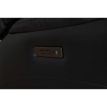 Véritable fauteuil inclinable électrique à inclinaison zéro gravité avec appui-tête réglable et repose-pieds extensible en cuir de qualité supérieure