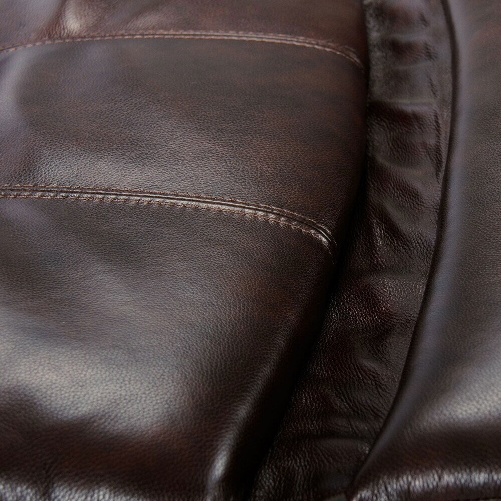 Véritable fauteuil inclinable électrique à inclinaison zéro gravité avec appui-tête réglable et repose-pieds extensible en cuir de qualité supérieure