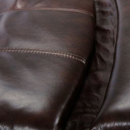 Véritable fauteuil inclinable électrique à inclinaison zéro gravité avec appui-tête réglable et repose-pieds extensible en cuir de qualité supérieure