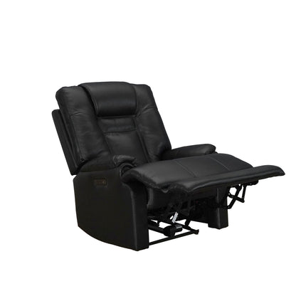 Véritable fauteuil inclinable électrique à inclinaison zéro gravité avec appui-tête réglable et repose-pieds extensible en cuir de qualité supérieure