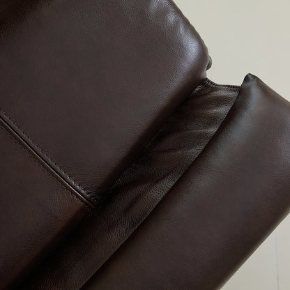 Véritable fauteuil inclinable électrique à inclinaison zéro gravité avec appui-tête réglable et repose-pieds extensible en cuir de qualité supérieure